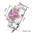 thumbnail image 2 of EOEMY Glamorous Wedding 925 Silver Filled Rings Cubic Zirconia Women Jewelry Size 6-10-10, 2 of 5