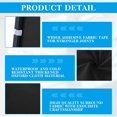 thumbnail image 2 of 6 Pcs Canopy Half Wall Tent Sidewall for 10x10   Canopy Waterproof Gazebo Side Panels Black, 2 of 5