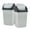 Smoke, variant on Superio Large Kitchen Trash Can 13 Gallon Smoke White Swing Top Trash Can with Lid, 52 Qt
