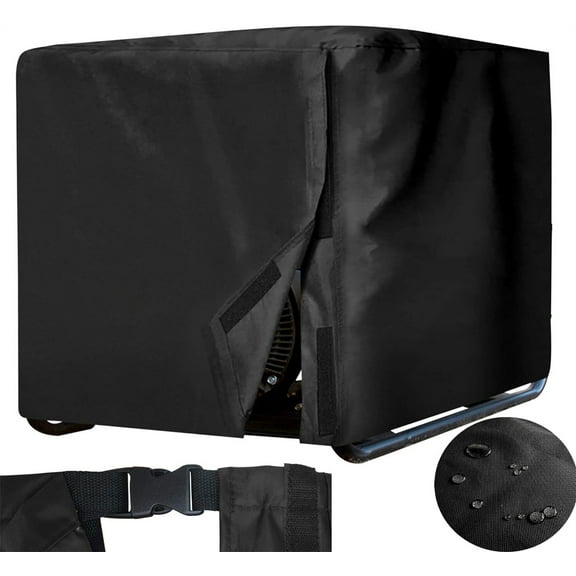 Outdoor Generator Covers Waterproof,Bexikou 26”L x 20”W x 20”H Portable Generator Cover for Outside, 210D Heavy Duty Universal Generator Protection Cover Fit for Most Generators 3000-5000 Watt