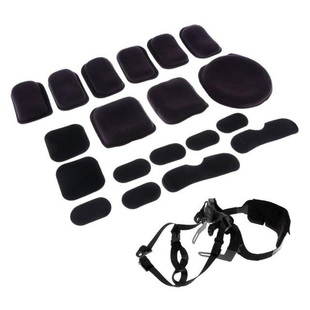 Coussin de Protection Universel à Système de Rétention MICH, Coussinets Doux, Noir