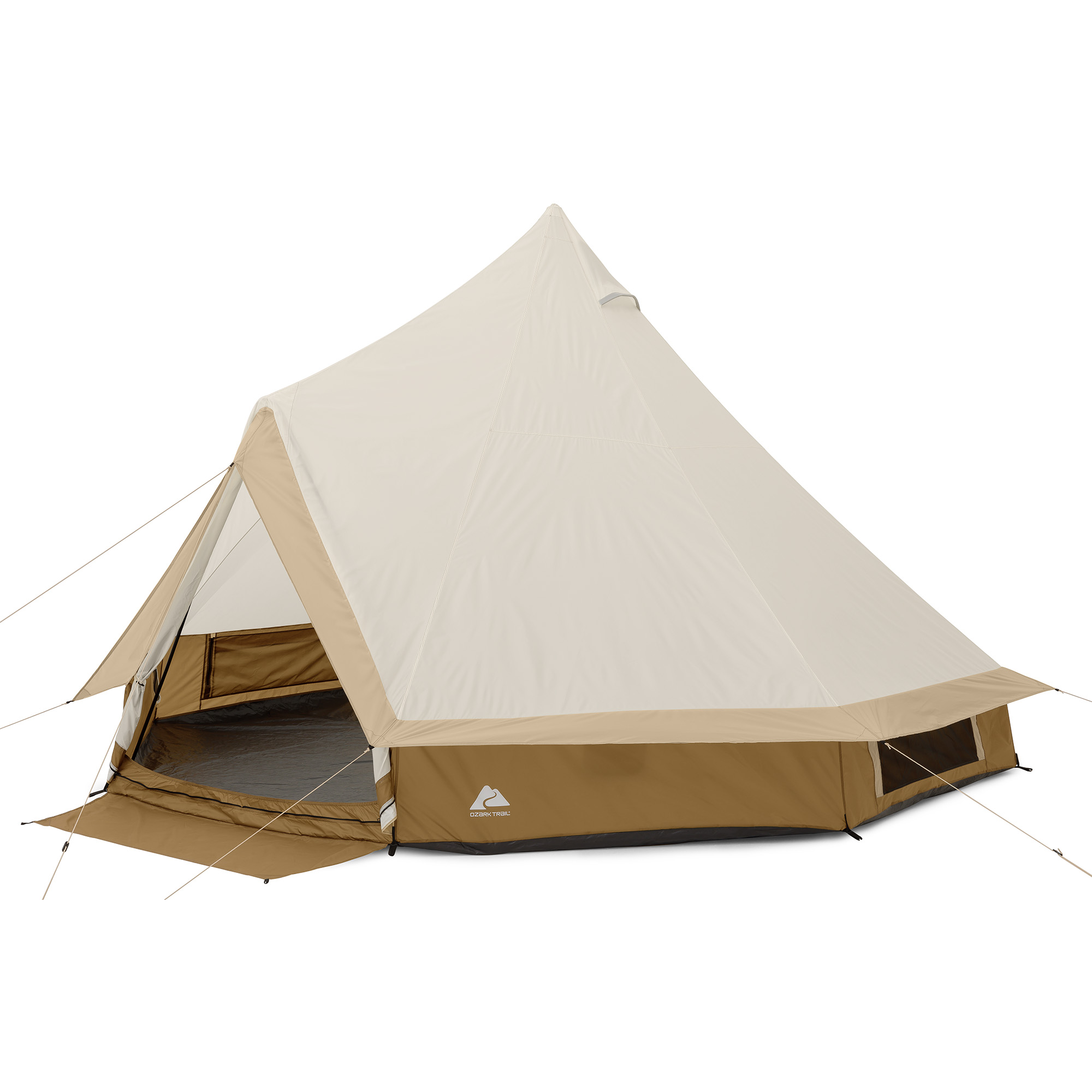 Carpa tipo campana para 8 personas con luces de cadena, 15 x 15 pies, 22.57 lb 8