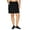 Black, variant on RBX Active Women's Plus Size Zipper Pocket Woven Skort With Inner Bike Short