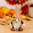 thumbnail image 2 of Thanksgiving Gnomes Plush Fall Autumn Decorations Harvest Gift Handmade Elf Dwarf Figurines for Home Kitchen Farmhouse Tiered Tray Holiday Festival Party Scandinavian Tomte, 2 of 4