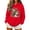 #A Red, variant on Zynoxe Womens Ugly Christmas Sweatshirt Adjustable Drawstring Hooded Sweatshirt Casual Long Sleeve Pullover Hoodie Fashionable Print Sweatshirt for Women with Kangaroo Pocket S