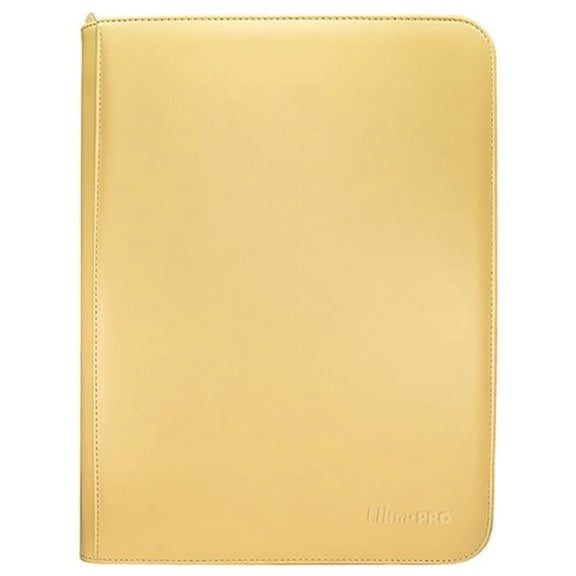 Vivid 9 Pocket Zippered PRO-Binder, Yellow
