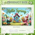 thumbnail image 2 of Colorful Floral Hello Spring Banner Gnome Design Spring Display Butterfly Pattern Easter Egg Decor Gnome Backdrop for Spring Celebration Easter Party Garden Decoration, 2 of 9