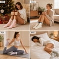 thumbnail image 4 of Yawlsow 7 Pairs Fuzzy Socks for Women, Non Slip Fluffy Socks with Grips, Soft Warm Cozy Winter Slipper Socks for Home Sleeping Hospital,US Size 5-10, 4 of 6
