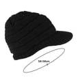 thumbnail image 2 of Gorro de punto de invierno para mujer, gorro de lana con visera de invierno para mujer, gorro holgado con visera cálida Zhivalor CPB-US-XD482-1, 2 of 5