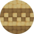 thumbnail image 1 of Ahgly Company Machine Washable Indoor Square Transitional Saddle Brown Area Rugs, 3' Square, 1 of 7