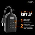 thumbnail image 4 of myTouchSmart 26898-P1 Indoor and Outdoor Digital Timer, Plug-in, Two Grounded, Weather Resistant, Presets/Custom Countdown, Ideal for String, Christmas Lights, 26898, 1-pack, Black 2-Outlet Daily, 4 of 6