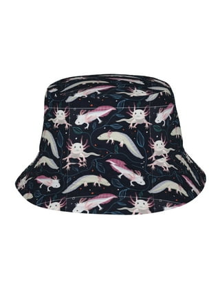 Cartoon Axolotl Fisherman Hats Men Women Kawaii Cute Animal Winter