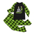 thumbnail image 2 of Conjuntos de pijamas navideños familiares a juego Grinch 2024, pijama de Grinch con parte superior y pantalones de pijama a cuadros, pijama de Grinch para niños y adultos para la familia, 2 Años, 2 of 3