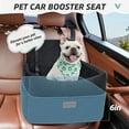 thumbnail image 2 of Small Dog Car Seat, Memory Foam Dog Booster Car Seats with Thick Cushion for Medium Dogs Under 35lbs, Detachable Washable Dog Bed for Car, Pet Carseat with Storage Pockets,2 Safety Belts, 2 of 6