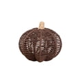 thumbnail image 2 of Hovilon Woven Pumpkin Tabletop Ornament, Hand-Woven Iron Paper Cord Open-Weave Freestanding Decor, Seasonal Accent for Mantel Bookshelf Coffee Table Entryway Halloween Fall Home Decor Gift, 2 of 6