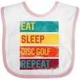 thumbnail image 3 of Inktastic Disc Golfer Eat Sleep Disc Golf Repeat Boys or Girls Baby Bib, 3 of 4