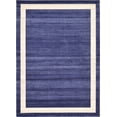 thumbnail image 1 of Unique Loom Del Mar Collection Tapis de Transition Contemporain, 7' x 10', Bleu Marine/ivoire, 1 of 1