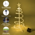 thumbnail image 3 of Yescom Munchkin Solar 2ft LED Spiral Tree Light 79 LEDs for Indoor Outdoor Holiday Christmas Decor Warm White 5 pack, 3 of 9
