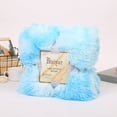 thumbnail image 1 of Fuzzy Fur Winter Warm Blanket Office Fluffy Rest Plaid Sofa Bedding Cover Bedsheet Student Home Bedspread King Size, 1 of 6