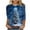 #07 Dark Blue, variant on Womens Christmas Shirts Plus Size 3/4 Length Sleeve TShirts Cute Christmas Tree Graphic Printed Blouses Crewneck Tunic Tops Loose Pullover Top
