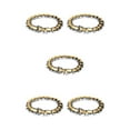 thumbnail image 2 of Thinsony Distinctive Gothic Punk Dragon Scale Bangle 48 inches Cool and Contemporary Light Gold 8.26 Inch 5Set, 2 of 6