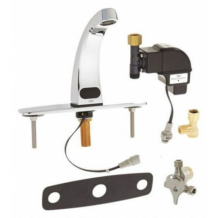 AquaSense® Single Hole Sensor Faucet with 1.5 gpm Aerator, Mixing Valve, and 8" Widespread Cover Plate in Chrome