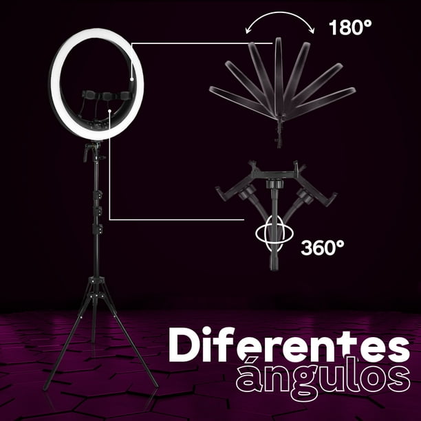 Neewer Rp18h Anillo De Luz Led 19 Soportes Para Teléfono