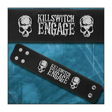 Killswitch Engage Men's Logo Skulls Wristband One Size