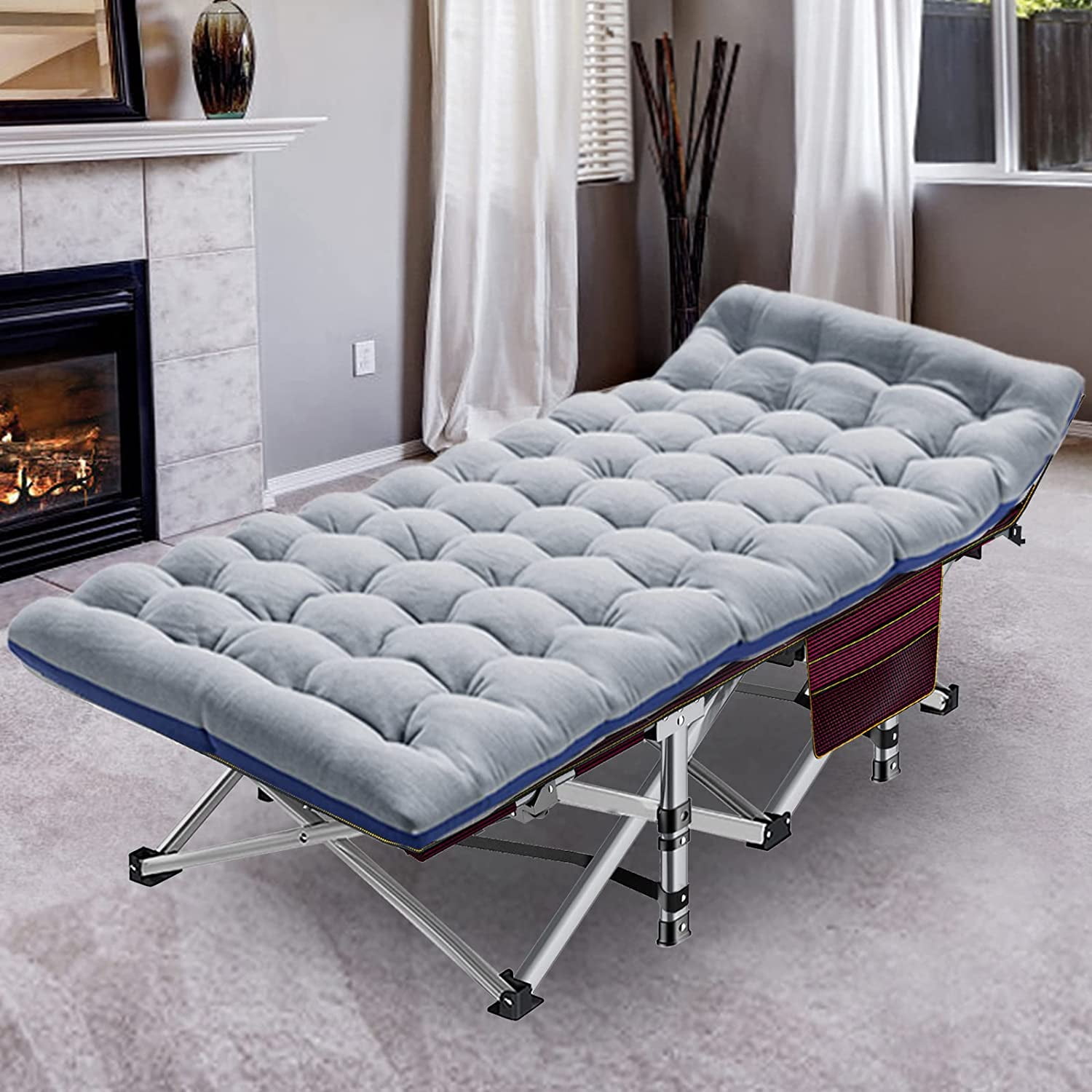 Buy ABORON Folding Camping Cot for Adults & Kids, Folding Guest Bed