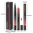 thumbnail image 3 of Fiudx Lápiz Labial Doble, Brillo de Labios, Acabado Mate, Sin Lápiz Labial, Delineador de Labios Giratorio., 3 of 4