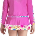 thumbnail image 2 of Linjinx Kids Girls Tennis Golf Skirt with Built-in Shorts Pleated Skort Athletic Sports Running Dance Hot Pink 14, 2 of 6