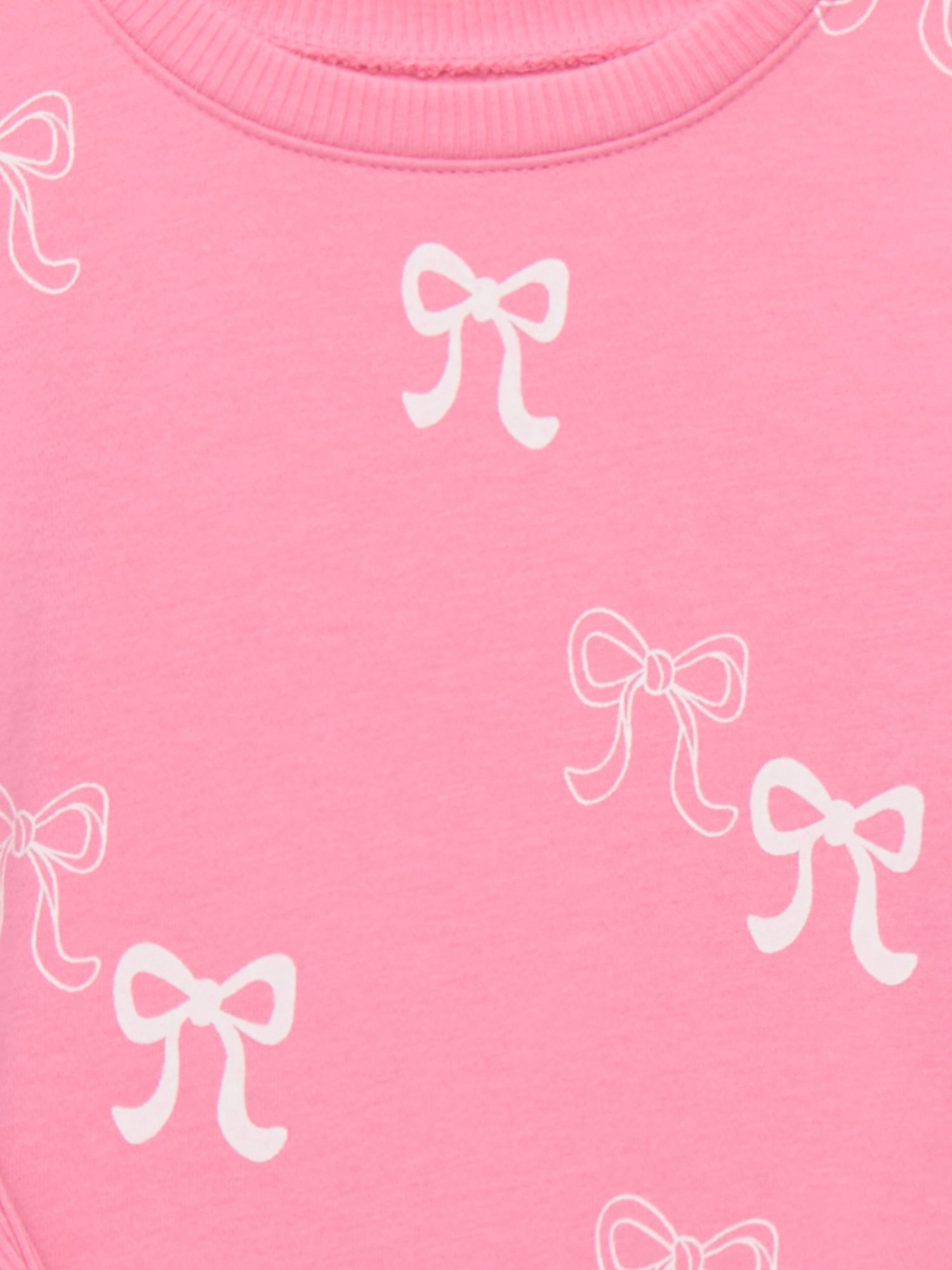 Garanimals Toddler Girl Printed Fleece Sweatshirt with Long Sleeves, Sizes 2T-5T