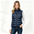 thumbnail image 2 of Women’s Sleeveless Puffer Vest, Pockets Zip Up Quilted Jacket, Women's Size S-2XL, 2 of 4