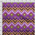 thumbnail image 4 of oneOone Cotton Cambric Purple Fabric Asian Ikat Sewing Material Print Fabric By The Yard 56 Inch Wide, 4 of 4