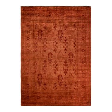 Fine Vibrance, One-of-a-Kind Hand-Knotted Area Rug - Gold, 8' 2" x 11' 0"