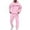 Pink, variant on ibiyuan Men Outfits 2 Piece Fashion Casual Autumn Winter Casual Outfits Sweatsuit Pullover Tops and Pants Vacation Sets,Pink