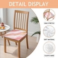 thumbnail image 2 of Pink and Gold Marble Texture Seat Covers for Dining Room Chairs Set Of 4,Stretch Printed Washable Chair Seat Cover with Elastic Ties and Button,Removable Waterproof Couch Cushion Covers, 2 of 6