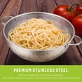 thumbnail image 5 of GPED Stainless Steel Colander Set of 3 (1/3/5 Quart) – Micro Perforated Metal Colander Strainer with Handles for Kitchen Draining/Rinsing/Washing, Heavy-Duty & Dishwasher Safe, 5 of 7