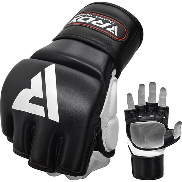 Guantes de entrenamiento de artes marciales mixtas RDX T1 Leather Association