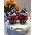 thumbnail image 4 of DEZICAKES Fake Cupcakes Strawberry Jubilee Dessert Prop Set of 3 Decoration Dezicakes Fake Food- Fake Cake-  Artificial Cake- Faux Cake Decor, 4 of 7