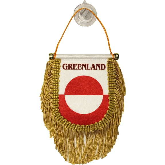 Greenland Window Hanging Flag (Shield)
