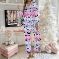 thumbnail image 2 of Pajamas for Women – Soft Cotton Maternity Set Women's Halloween Themed Printed Long Sleeve Pajama Set Loungewear For Festive Comfort, 2 of 5