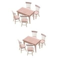thumbnail image 6 of OUNONA 2 Sets  of Miniature Desk and Chair Doll Furniture Wooden Chair Desk Ornament Mini House Decor, 6 of 8