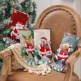 thumbnail image 1 of ¡Ahorra con Rebajas!, Valla para medias navideñas, bolsa de regalo navideña, decoración colgante para árbol de Navidad, bolsa de dulces decorativa Akmoler, 1 of 8
