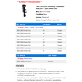 thumbnail image 2 of Front Left Strut Assembly - Compatible with 2001 - 2005 Honda Civic 2002 2003 2004, 2 of 2