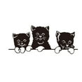 thumbnail image 2 of Clearance Wall stickers under $5,Cute Cat Theme Family Room Window Wall Mural Decorative Decal Detachable, 2 of 7