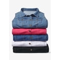thumbnail image 5 of Woman Within Plus Size Stretch Denim Vest Jean Vest, 5 of 6