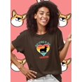thumbnail image 2 of My Corgi Is My Valentine Vintage T-Shirt Women -Image by Shutterstock, Female XX-Large, 2 of 4