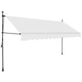 thumbnail image 5 of vidaXL157.5'' Yellow and Blue Manually Retractable Patio Awning, Adjustable Height, 5 of 78