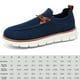 thumbnail image 2 of Zapatillas de deporte de malla para hombre Zapatillas sin cordones Mocasines casuales transpirables para el trabajo y negocios, 2 of 9